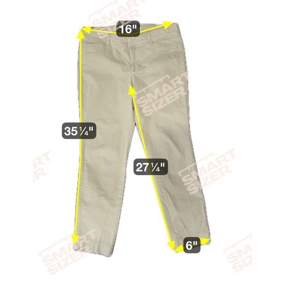 Old Navy Women 8 Reg High-Waisted Pixie Skinny Ankle Green Pants Casual Colorful - Picture 15 of 16